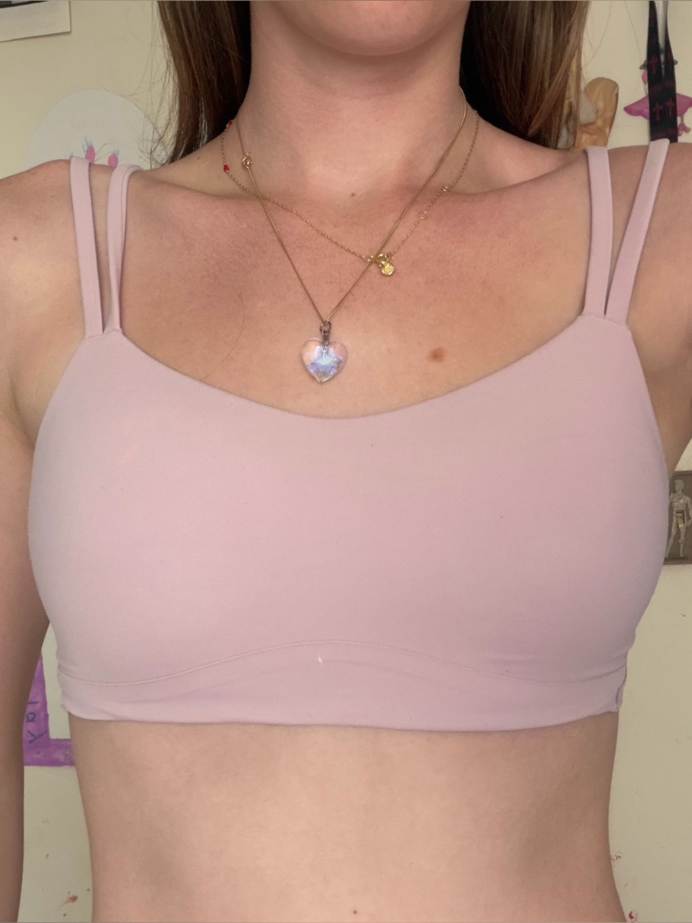 lululemon athletica Double-Strap Seamless Bralette in Light Pink